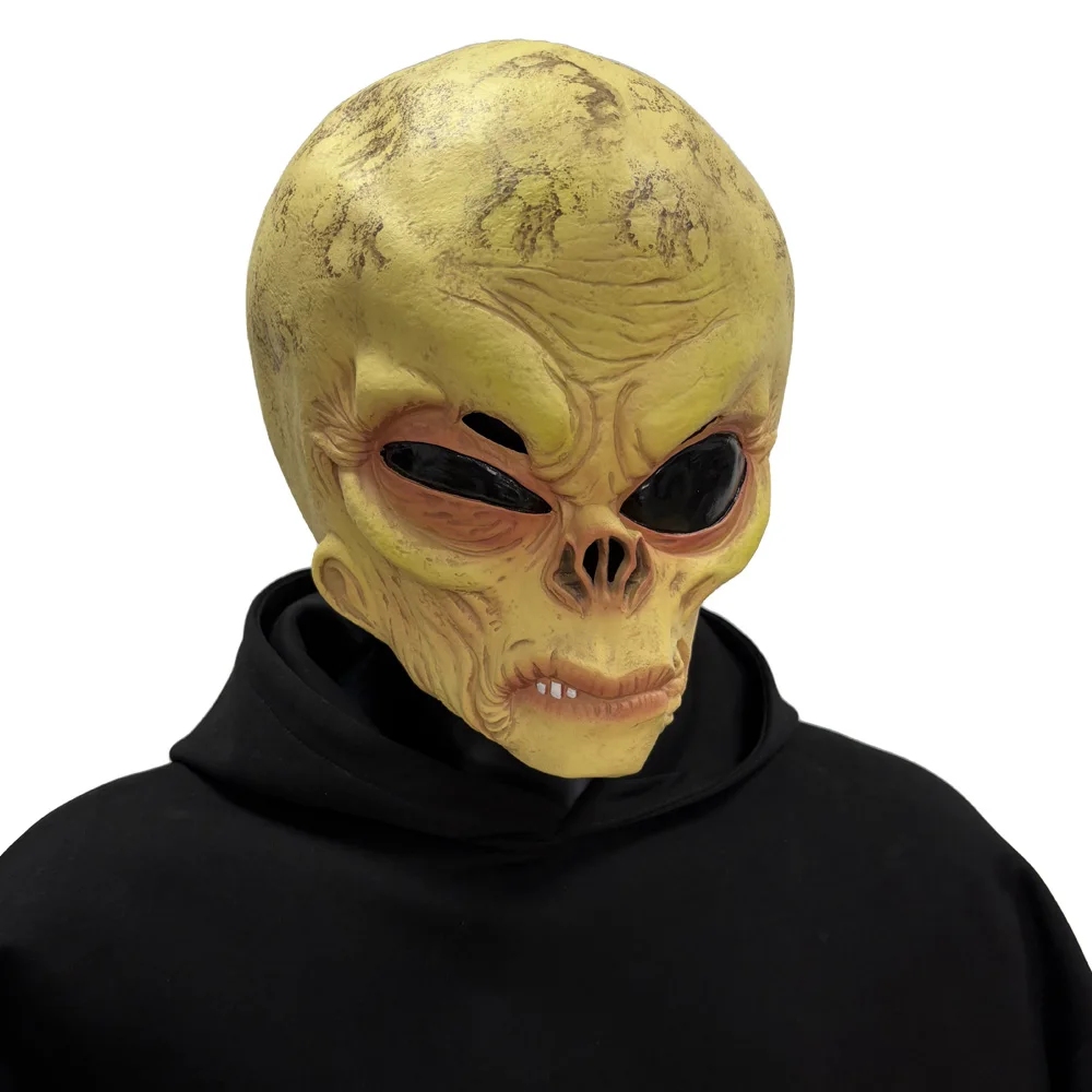 Latex Alien Mask Realistic - Komik Uzaylı Kafatası Maskesi, Gerçekçi Büyük