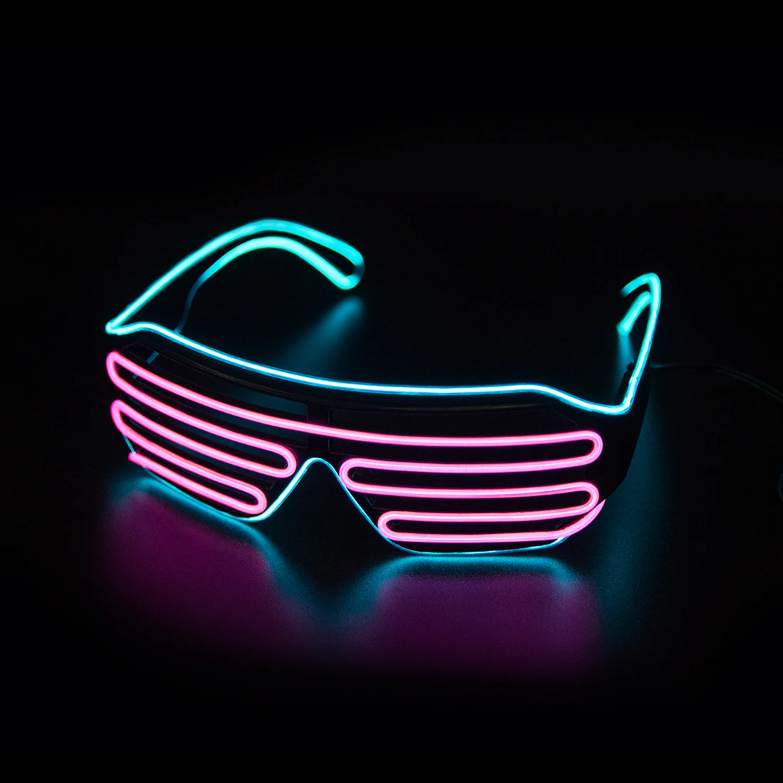 Glow In The Dark Party Glasses - LED Parlayan Gözlük Gafas Aydınlık Bril