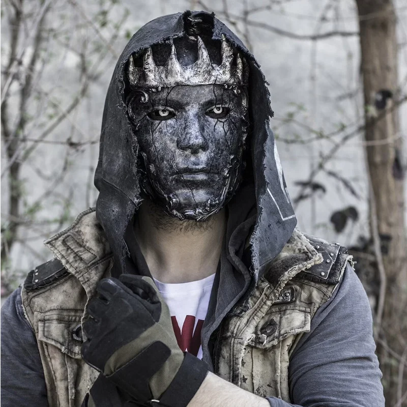 Led Purge Mask Halloween - Cadılar bayramı Abyss Kral Maskesi Walker
