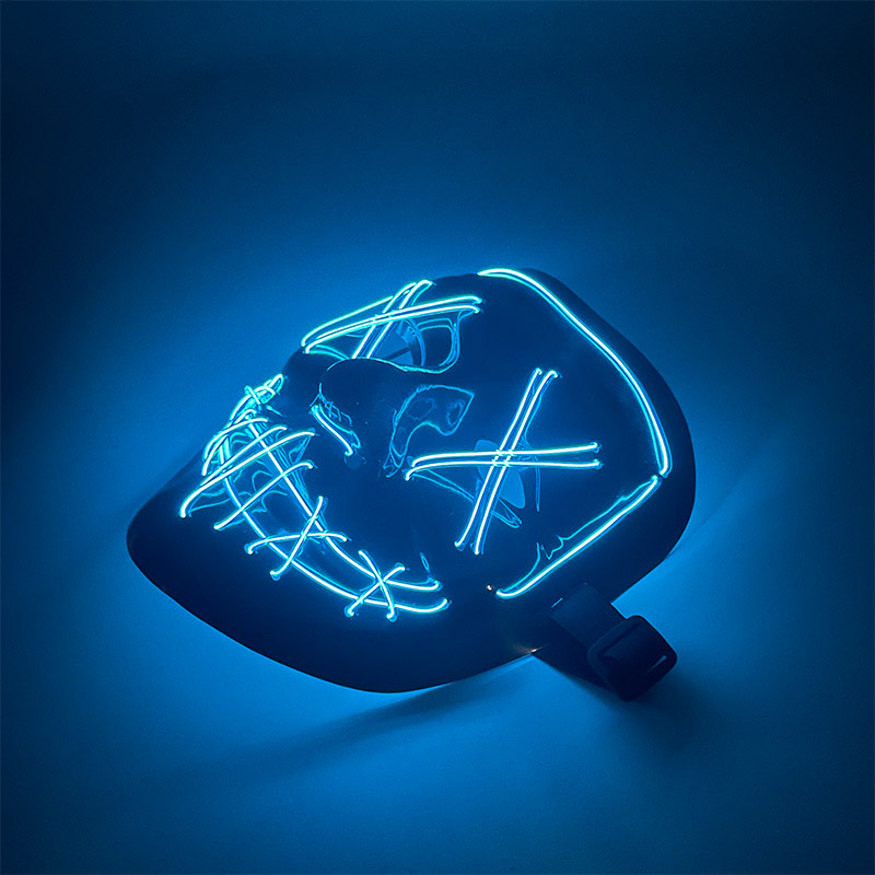 Led Purge Mask Halloween - 2026 Cosplay Başlığı Maskesi Tatil Yetişkin