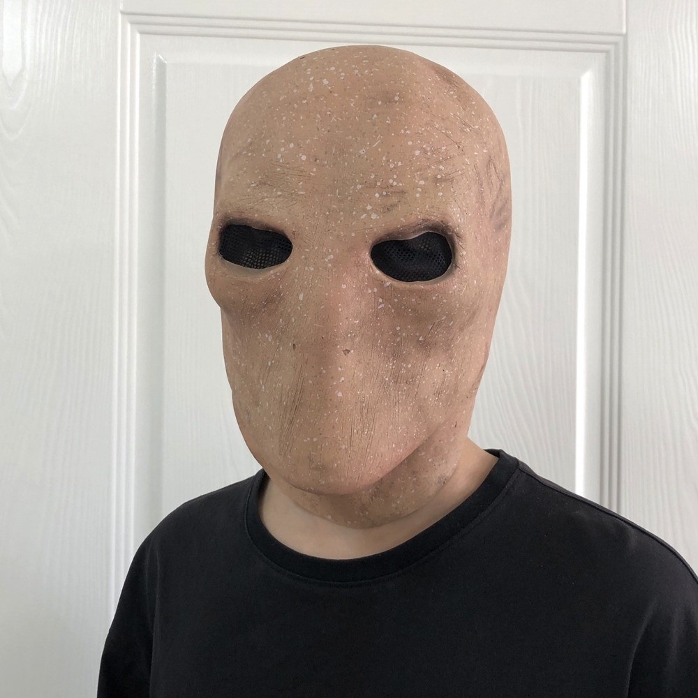 Latex Alien Mask Realistic - Yüzsüz Adam Cadılar Bayramı Slenderman Maskesi,