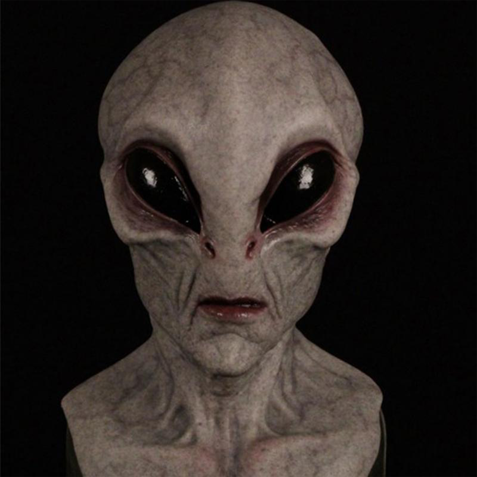 Latex Alien Mask Realistic - Korkunç Uzaylı Maskesi, Cadılar Bayramı Partisi