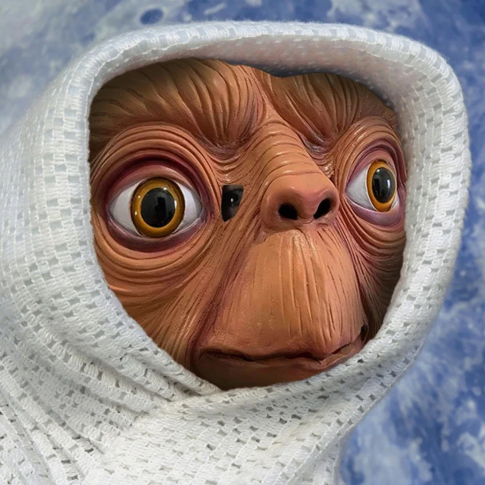 Latex Alien Mask Realistic - Gerçekçi ET Uzaylı Lateks Maskesi, Cadılar