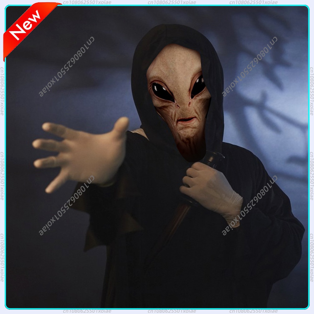 Latex Alien Mask Realistic - Tam Baş Kapsayan, Gerçekçi Görünümlü Maskeler,