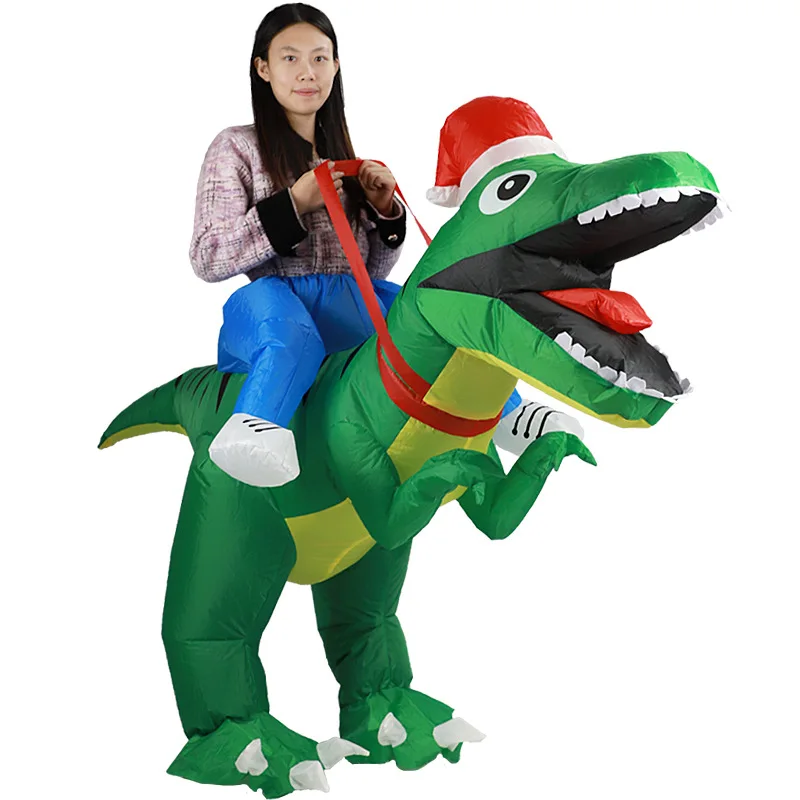 Inflatable Dinosaur Costume Adult - Tyrannosaurus Rex Noel Temalı Şişme Kostüm,
