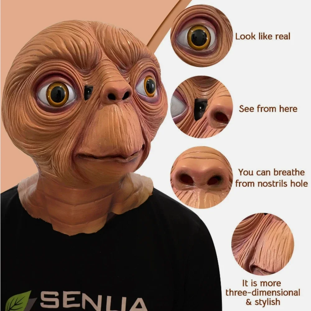 Gerçekçi ET Uzaylı Lateks Mask - Latex Alien Mask Realistic incelemesi ve fiyatı