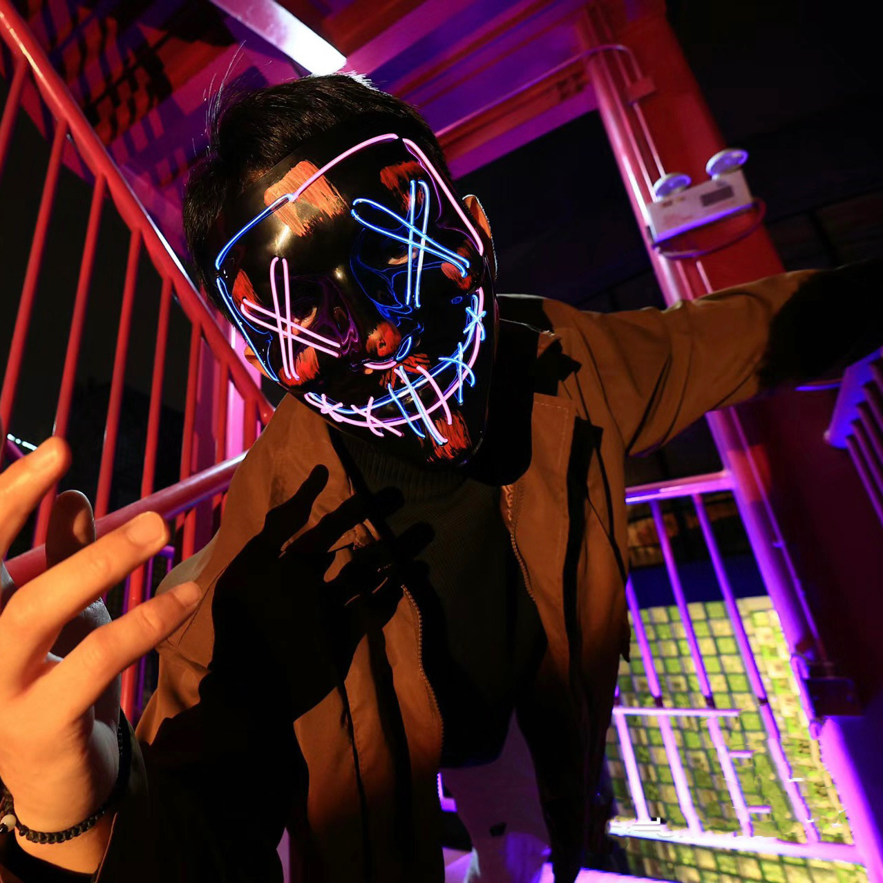 Cadılar Bayramı LED Işıklı Pur - Led Purge Mask Halloween incelemesi ve fiyatı